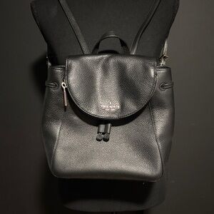 Kate Spade Black Leather Backpack
